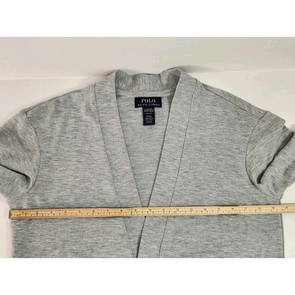 Polo Ralph Lauren Small Sleepwear Cardigan Poly Rayon Spandex  Heather Gray Men